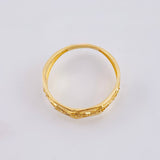 Anillo Rombos Ondeados 2gr / T8 1/4 / Oro Amarillo 18K *