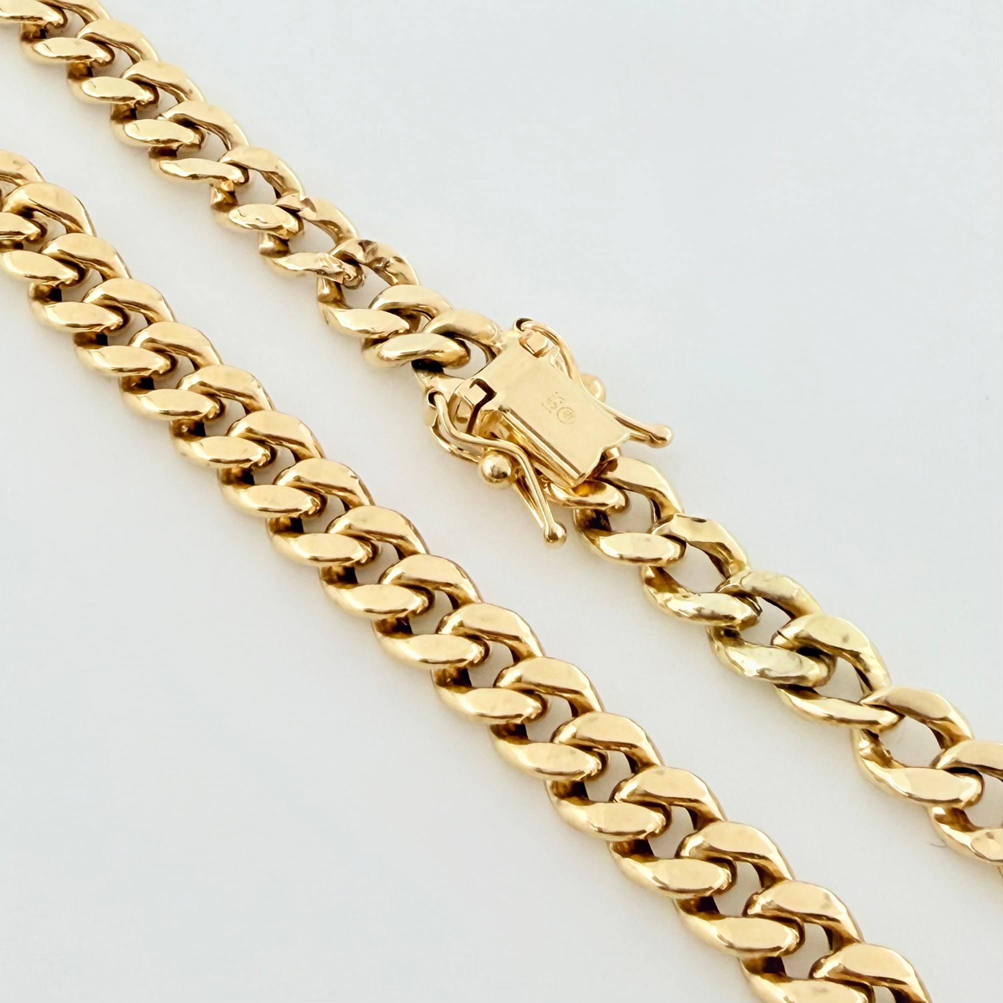 Cadena Cubana 13.25gr / 62.5cm / 6.1mm Oro Amarillo +1 18K (Oferta) *