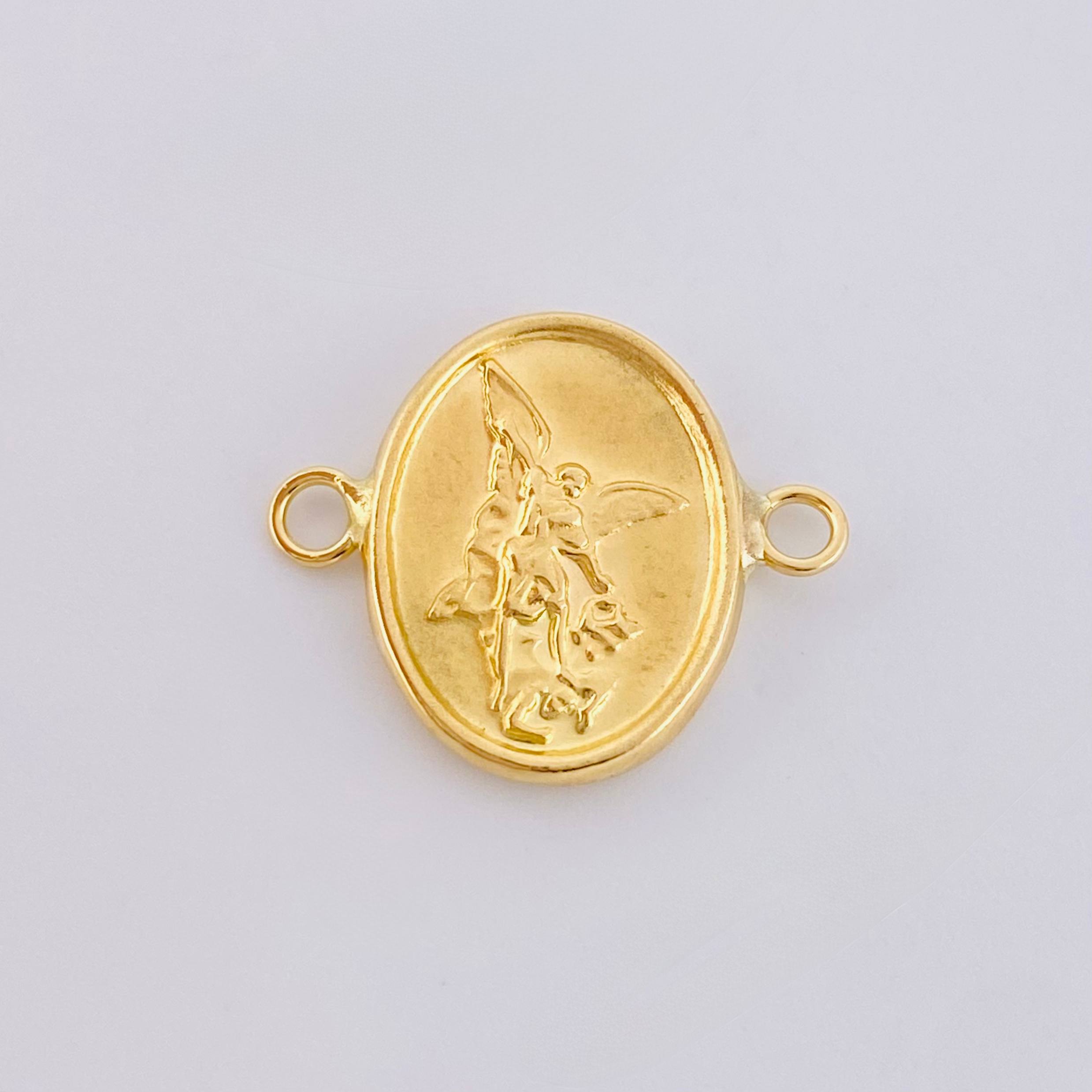 Herraje San Miguel Arcangel 0.95gr / 1.5cm-Oro Amarillo 18K