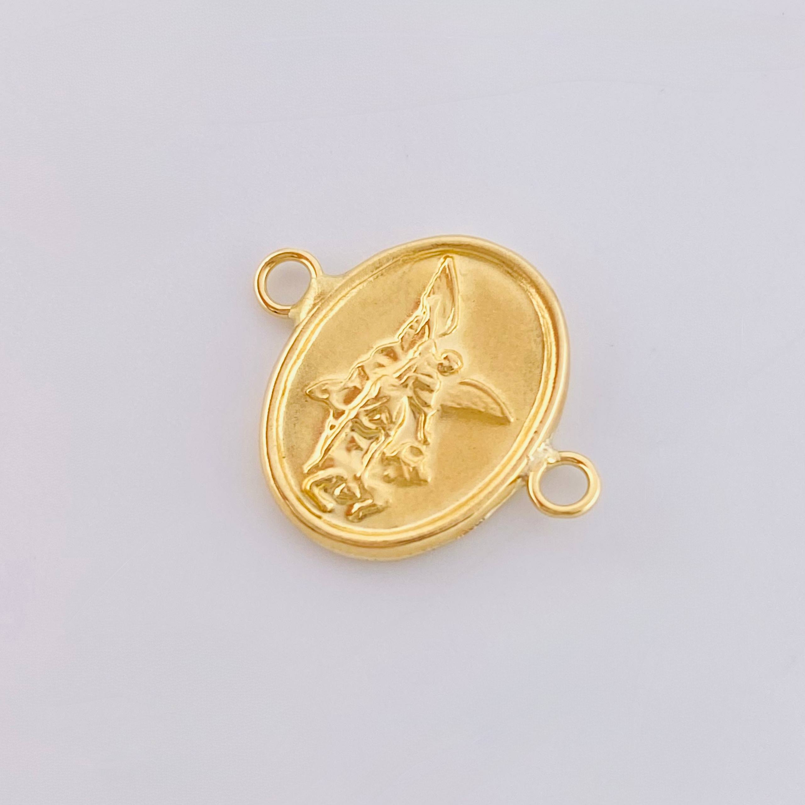 Herraje San Miguel Arcangel 0.95gr / 1.5cm-Oro Amarillo 18K