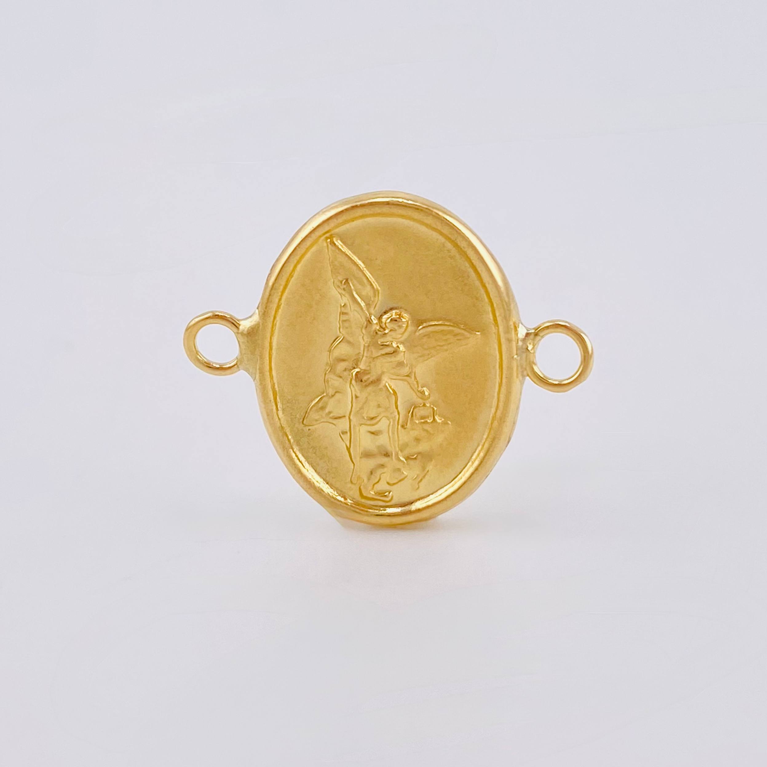 Herraje San Miguel Arcangel 0.95gr / 1.5cm / Oro Amarillo 18K *