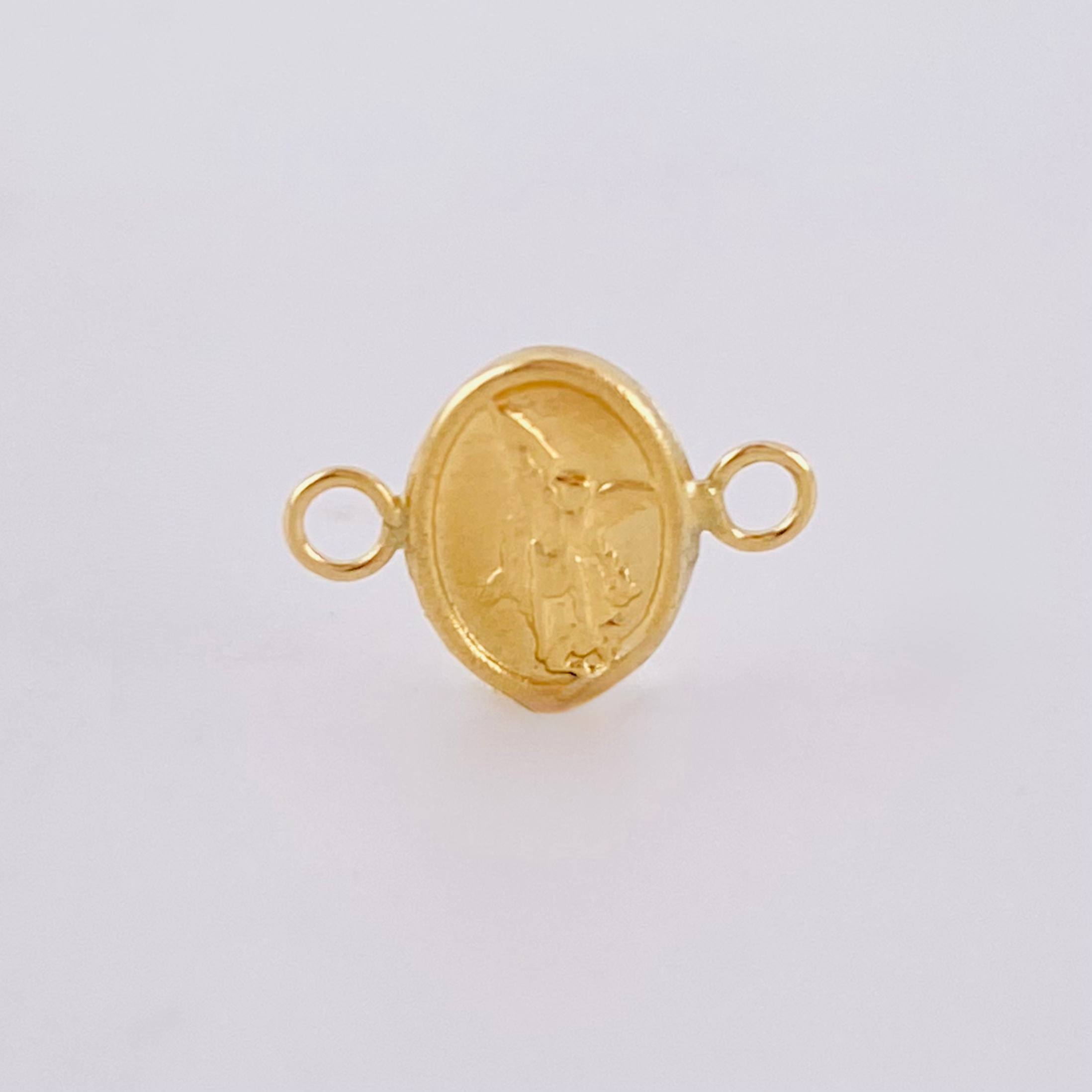 Herraje San Miguel Arcangel 0.2gr / 0.9cm / Oro Amarillo 18K *