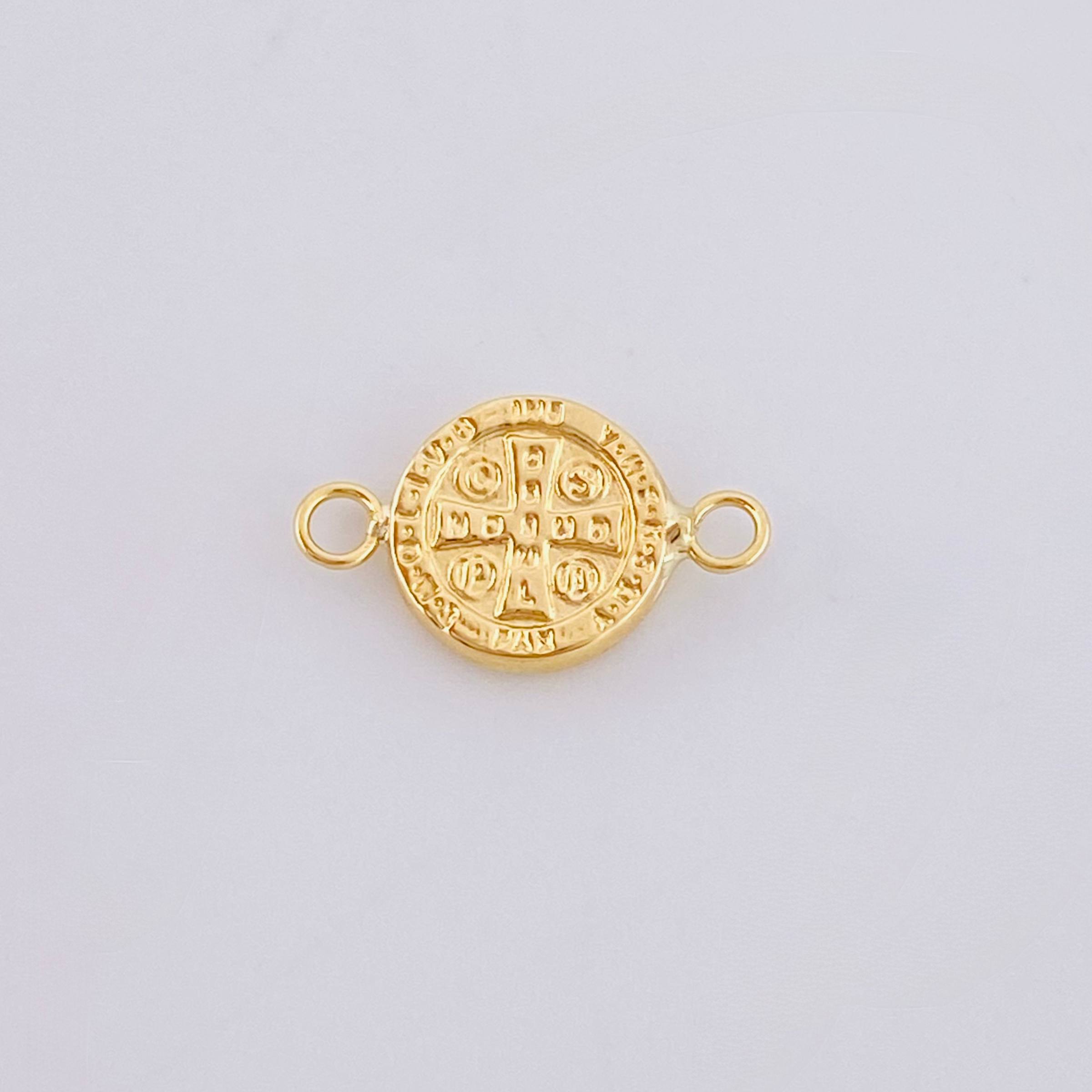 Herraje San Benito 0.55gr / 1.5cm-Oro Amarillo 18K