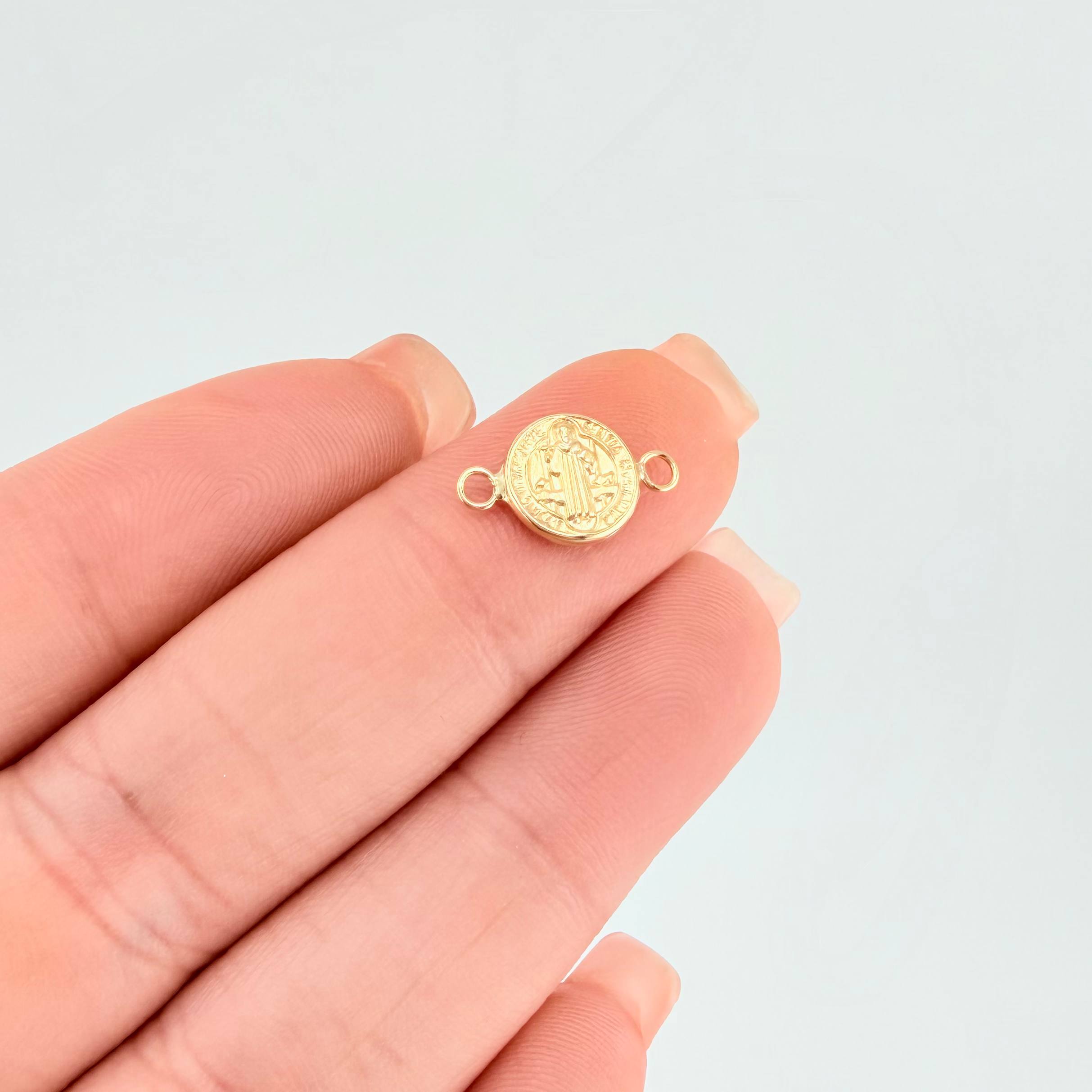 Herraje San Benito 0.3gr / 1.4cm / Oro Amarillo 18K *
