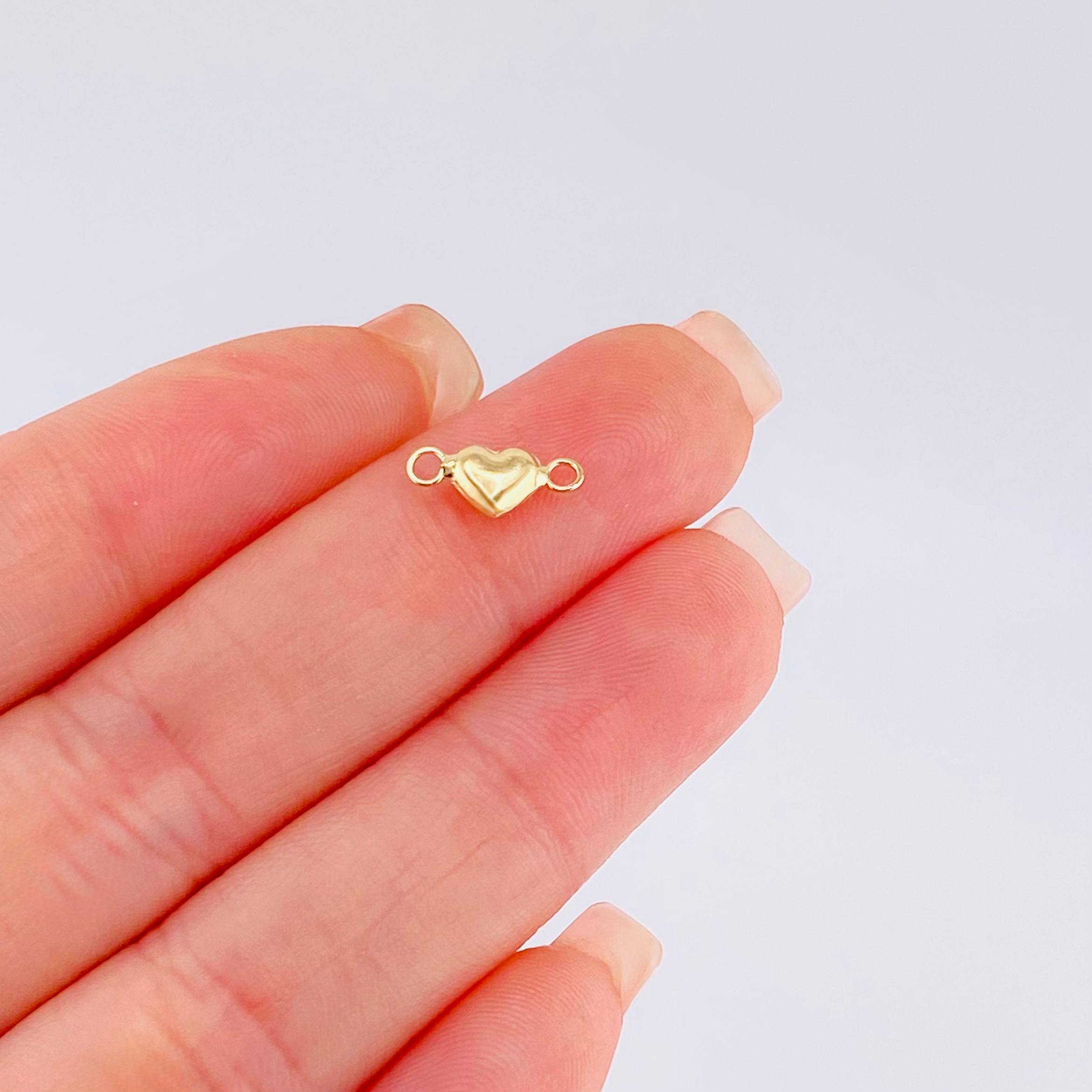 Herraje Corazón 0.15gr / 1.1cm / Troquelado Oro Amarillo