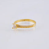 Anillo Solitario Trenza Tupida 1.85gr / T6 1/2 / Oro Amarillo 18K