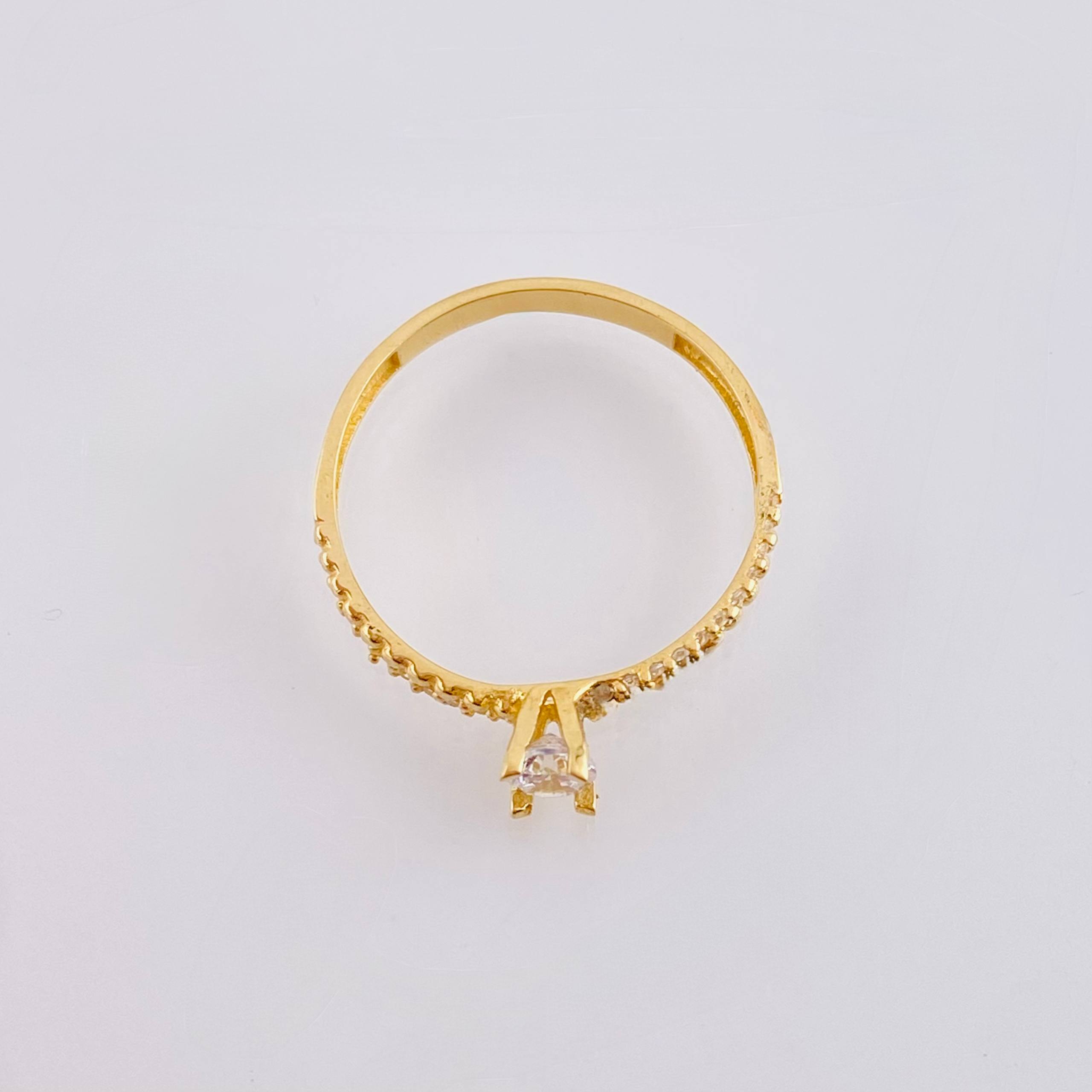 Anillo Solitario Trenza Tupida 1.85gr / T6 1/2 / Oro Amarillo 18K