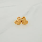 Topos Corazón 0.85gr / 8mm Oro Amarillo 18K %