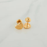 Topos Corazón 0.85gr / 8mm Oro Amarillo 18K %