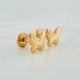 Topos Mariposa 1.05gr / 9.9mm Oro Amarillo 18K %