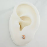 Topos Bisel 0.7gr / 3.8mm Oro Rosa 18K %