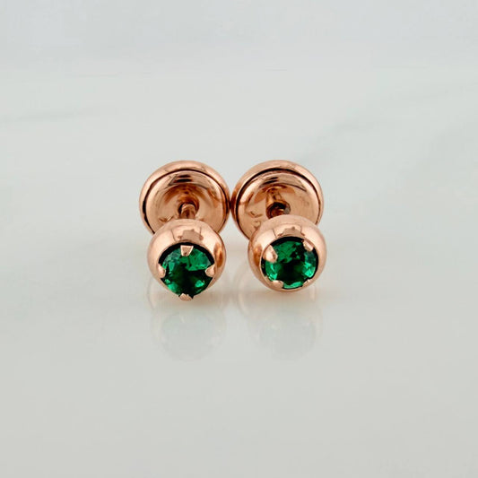 Topos Bisel 0.7gr / 3.8mm Oro Rosa 18K %