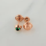 Topos Bisel 0.7gr / 3.8mm Oro Rosa 18K %