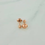 Topos Bola 0.55gr / 3mm Oro Rosa 18K %