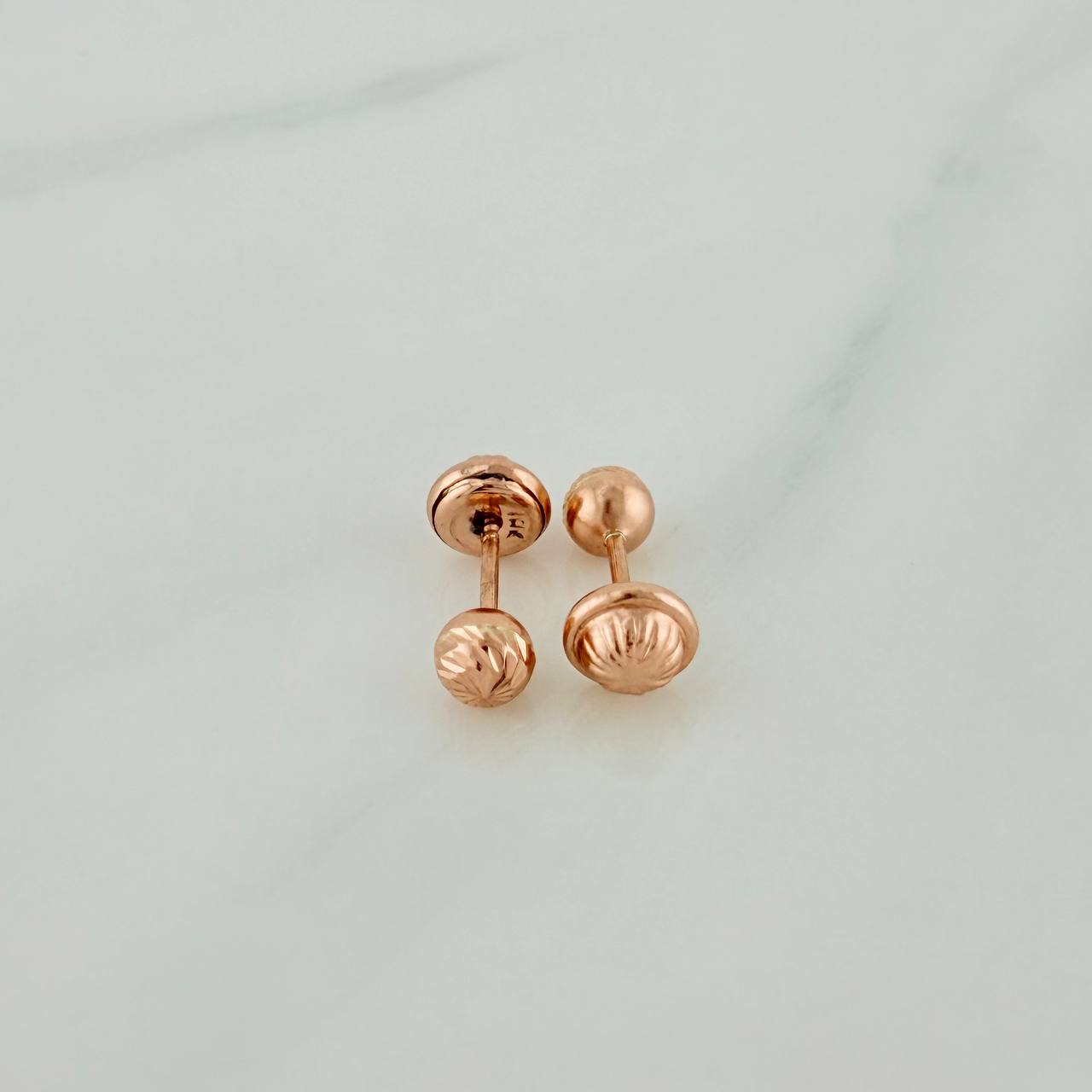 Topos Bola 0.7gr / 4mm Oro Rosa 18K %