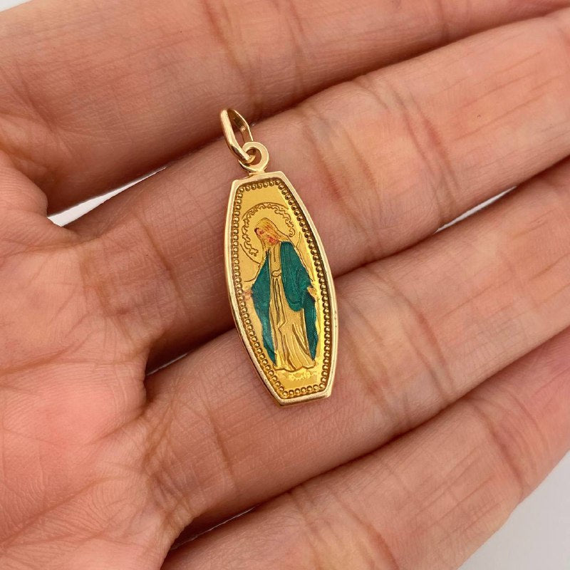 Dije Virgen Milagrosa 1.2 g / 3.2 cm Oro Amarillo 18K