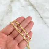 Cadena Cubana 7.95gr / 60cm / 3.9mm Oro Amarillo +1 18K