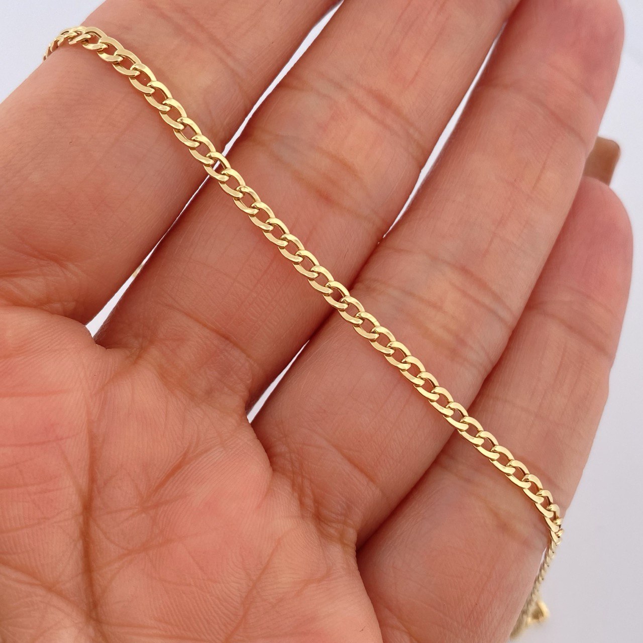Pulso Cubano 1.05gr / 19cm / Oro Amarillo +1 18K &