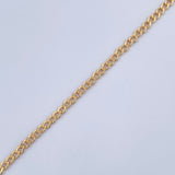 Pulso Cubano 0.75gr / 18.6cm / Oro Amarillo +1 18K &