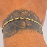 Pulso Cubano 0.75gr / 18.6cm / Oro Amarillo +1 18K &