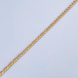 Pulso Cubano 1gr / 19.4cm / Oro Amarillo +1 18K &