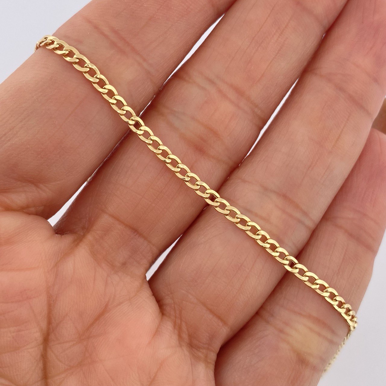 Pulso Cubano 1gr / 19.4cm / Oro Amarillo +1 18K &