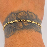 Pulso Cubano 1gr / 19.4cm / Oro Amarillo +1 18K &