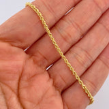Pulso Lazo 1.3gr / 21cm / Oro Amarillo +3 18K &
