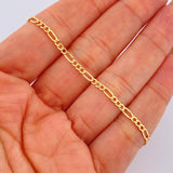 Pulso Figaro 1.4gr / 19.2cm / Oro Amarillo +1 18K &