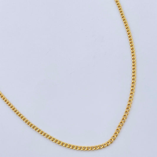 Cadena Cubana 1.8gr / 60.5cm / Oro Amarillo +1 18K &