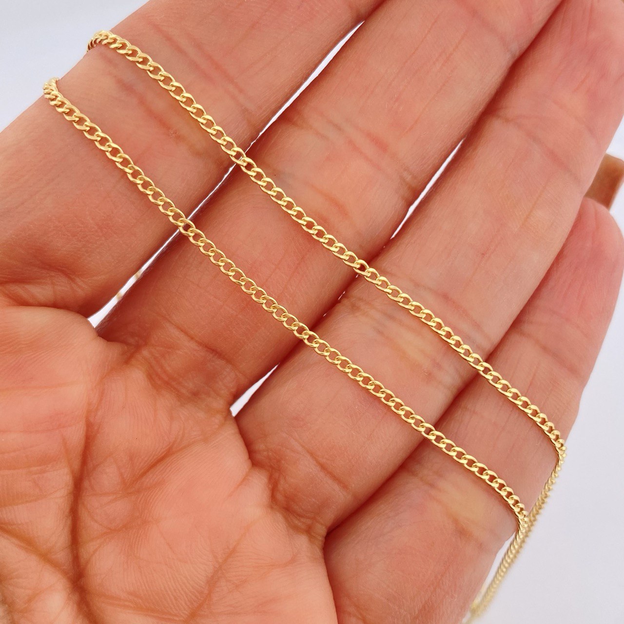 Cadena Cubana 1.35gr / 50cm / Oro Amarillo +1 18K &