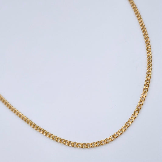 Cadena Cubana 1.3gr / 50cm / Oro Amarillo +1 18K &