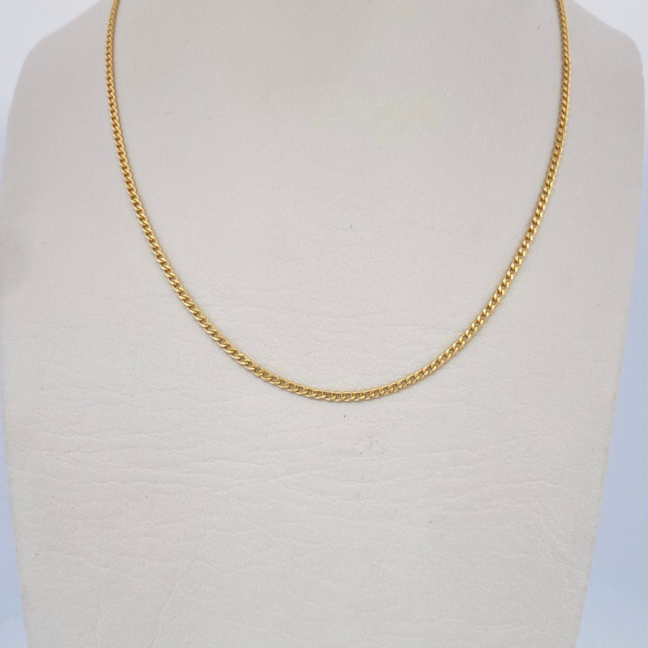 Cadena Cubana 1.3gr / 50cm / Oro Amarillo +1 18K &