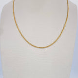 Cadena Cubana 1.3gr / 50cm / Oro Amarillo +1 18K &