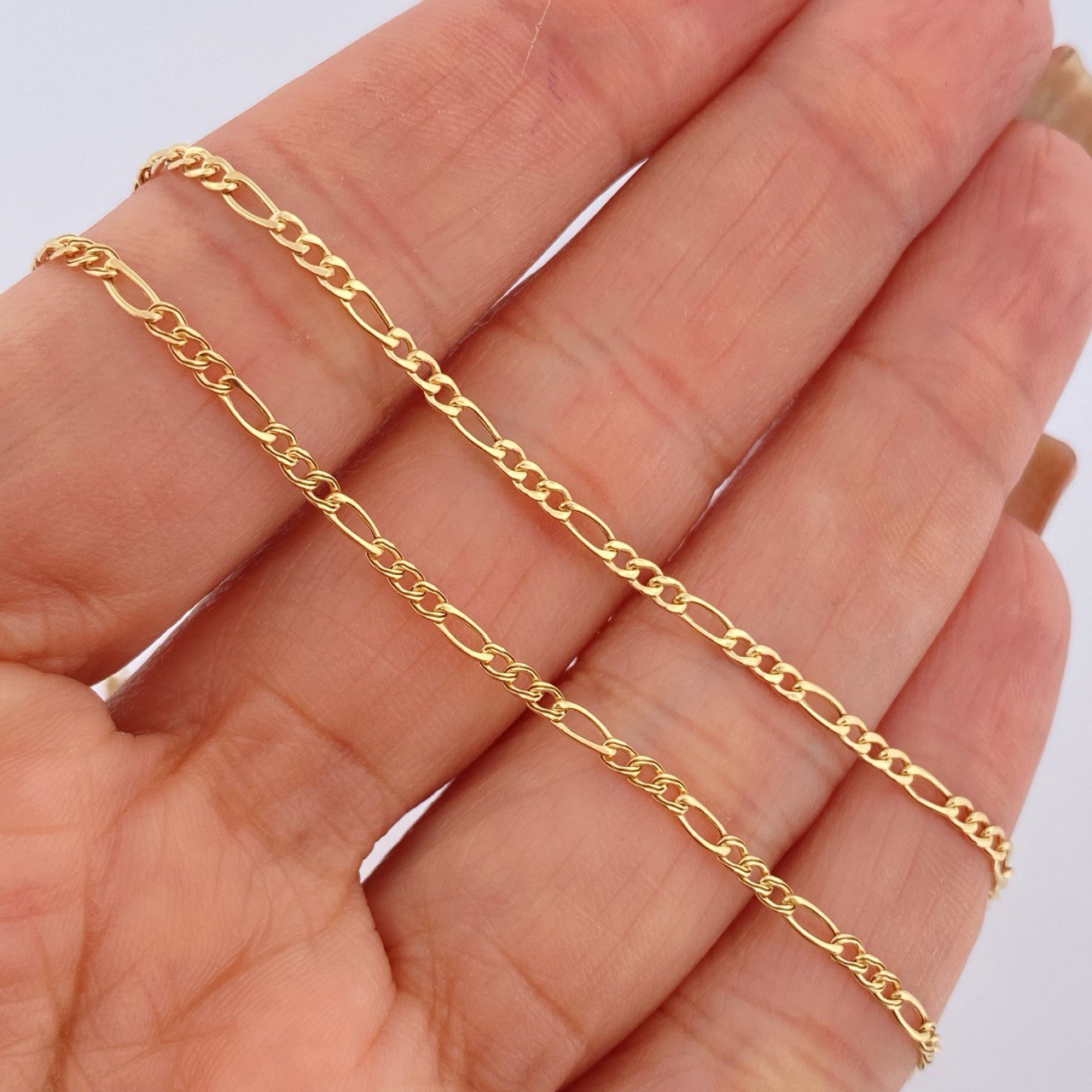 Cadena Figaro 1.9gr / 60cm / Oro Amarillo +1 18K &