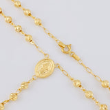 Rosario Rosario Virgen De La Milagrosa Cristo Curvo Diamantado 11.65 g / 61.5 cm / 4mm mm Oro Amarillo 18K