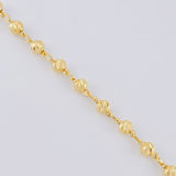Rosario Rosario Virgen De La Milagrosa Cristo Curvo Diamantado 11.65 g / 61.5 cm / 4mm mm Oro Amarillo 18K