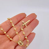 Rosario Rosario Virgen De La Milagrosa Cristo Curvo Diamantado 11.65 g / 61.5 cm / 4mm mm Oro Amarillo 18K