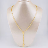 Rosario Rosario Virgen De La Milagrosa Cristo Curvo Diamantado 11.65 g / 61.5 cm / 4mm mm Oro Amarillo 18K
