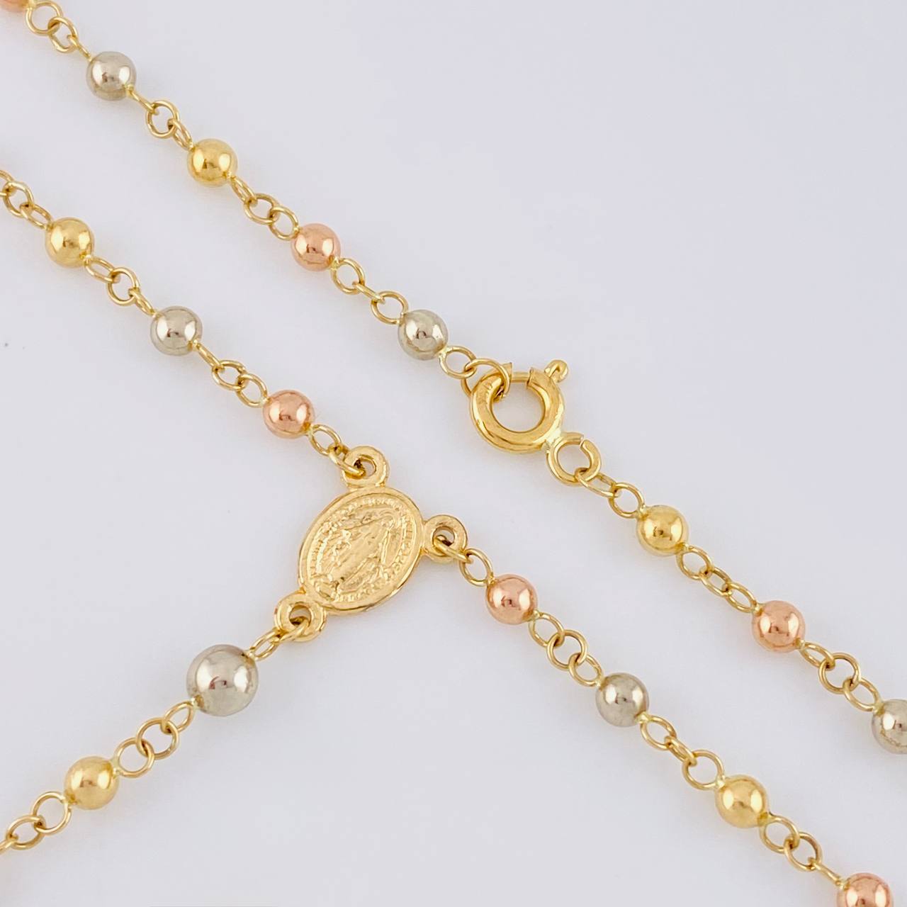 Rosario Rosario Virgen De La Milagrosa Lisa 6 g / 52 cm / 3mm-4mm mm Tres Oros 18K