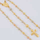 Rosario Rosario Virgen De La Milagrosa Lisa 6 g / 52 cm / 3mm-4mm mm Tres Oros 18K