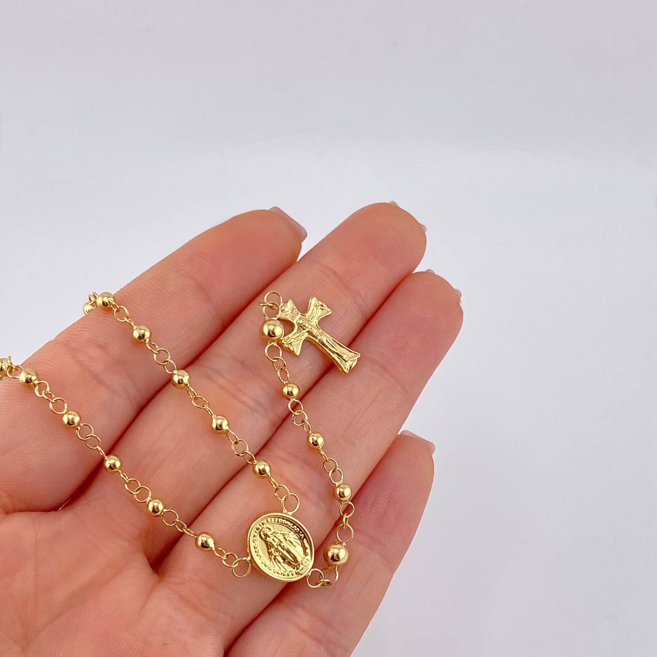 Rosario Virgen De La Milagrosa 6.75 g / 53.5 cm / 3mm/4mm mm Oro Amarillo 18K