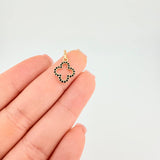 Dije Silueta Trebol 0.7 g / 1.9 cm Oro Amarillo 18K