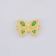 Herraje Mariposa Verde 1.45 g / 1.5 cm Oro Amarillo 18K
