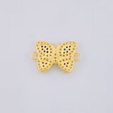 Herraje Mariposa Azul 1.4 g / 1.5 cm Oro Amarillo 18K