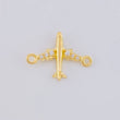Herraje Avión 0.5 g / 1.5 cm Oro Amarillo 18K