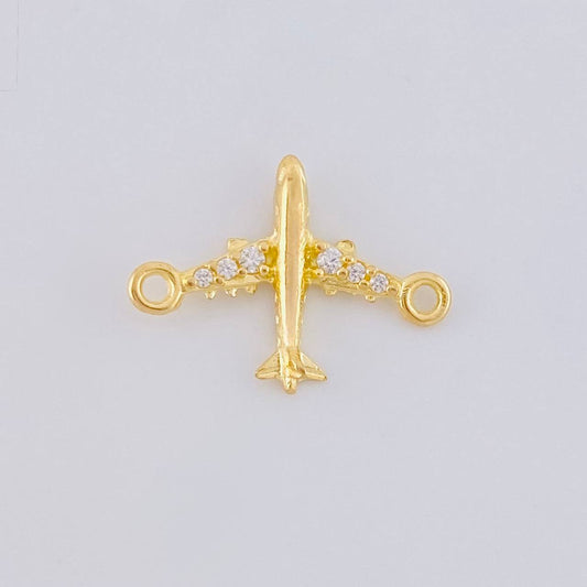 Herraje Avión 0.45 g / 1.5 cm Oro Amarillo 18K