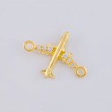 Herraje Avión 0.45 g / 1.5 cm Oro Amarillo 18K