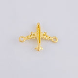 Herraje Avión 0.5 g / 1.5 cm Oro Amarillo 18K