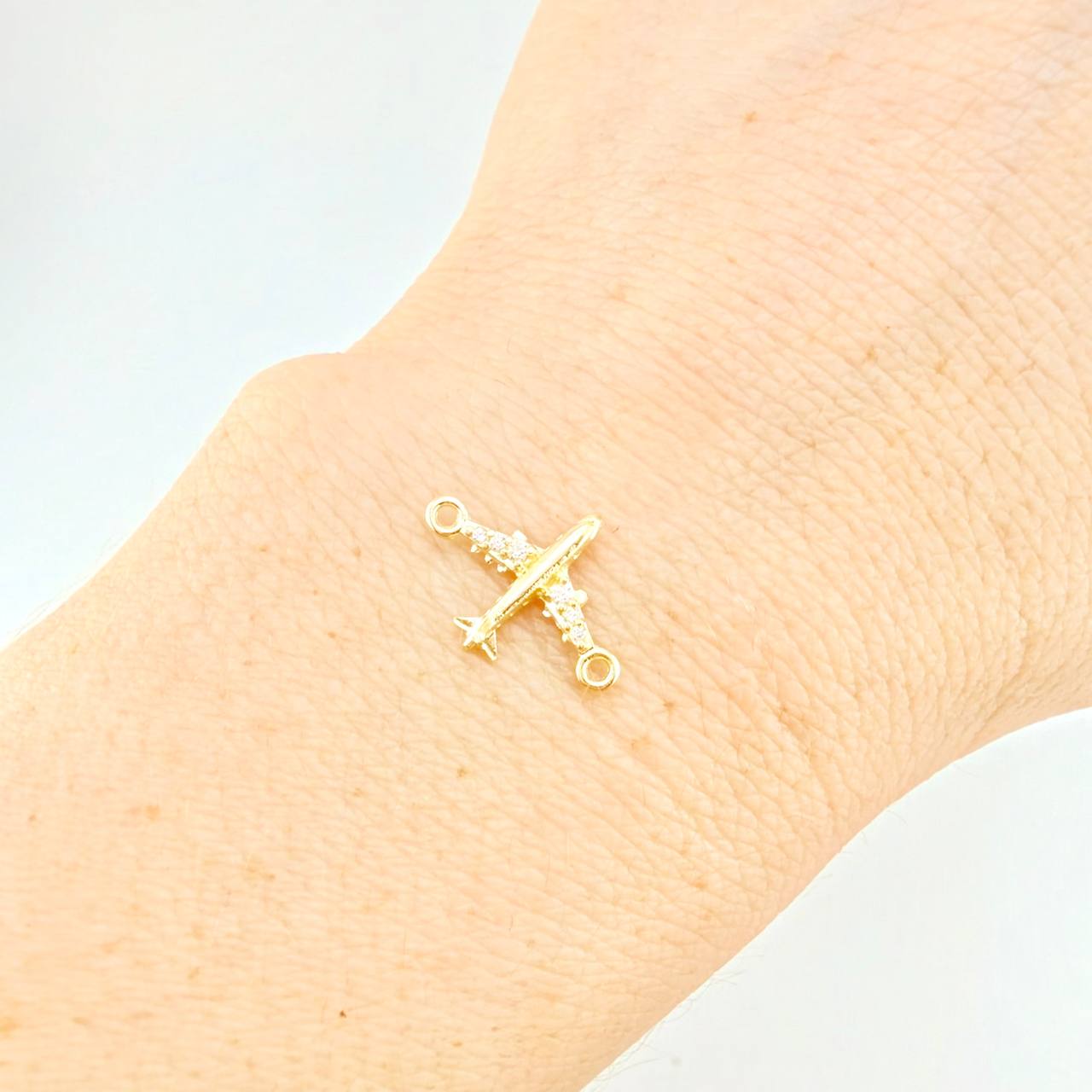 Herraje Avión 0.45 g / 1.5 cm Oro Amarillo 18K